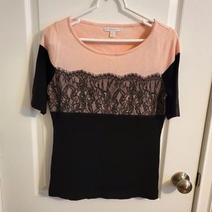 New York & Company short sleeve knit top size S